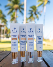 Base Matte Liquida com Ácido Hialurônico FPS 30 ASK Dermocosméticos 30g