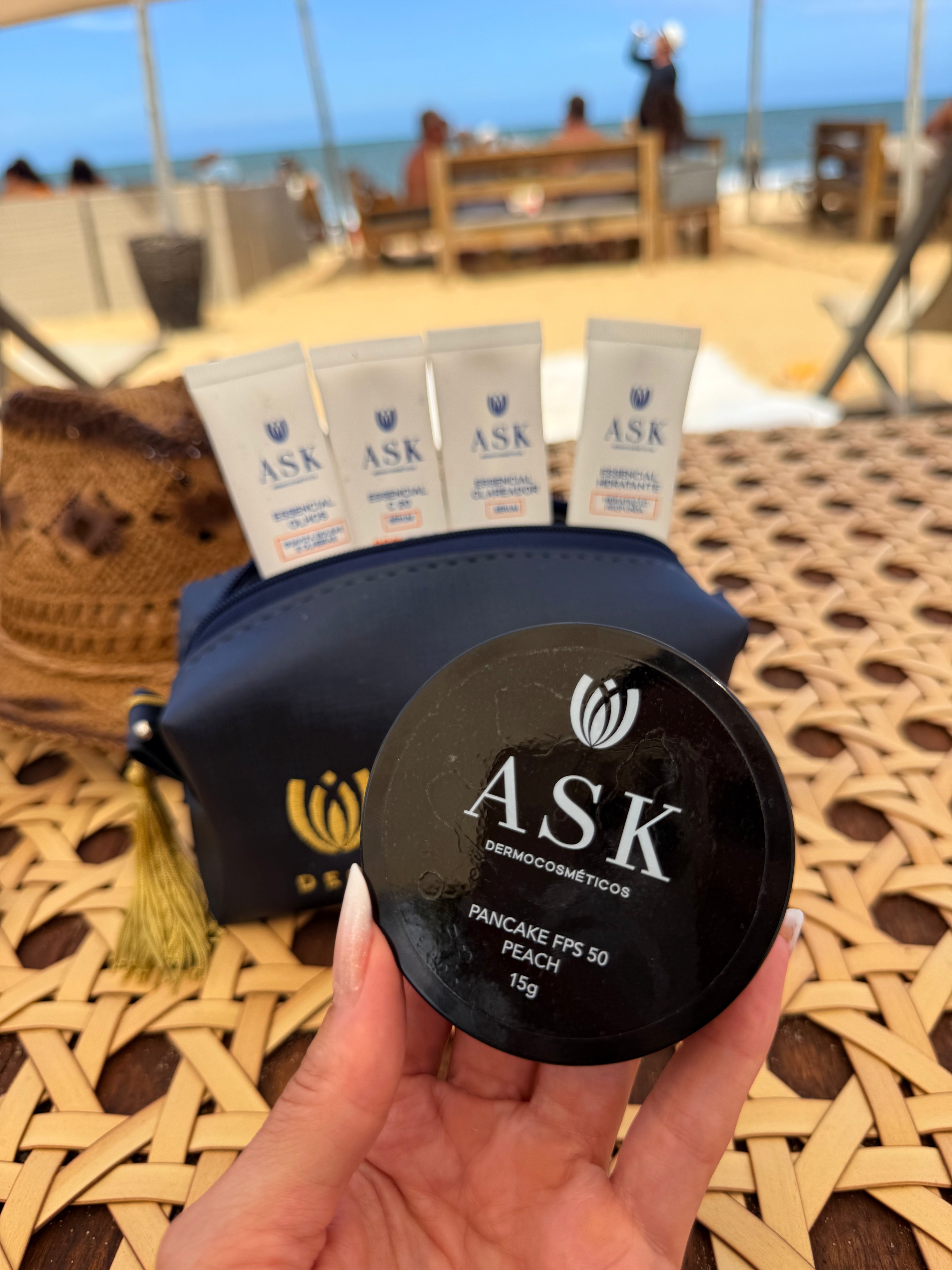 Pancake ASK Fps 50 Efeito Matte 15g