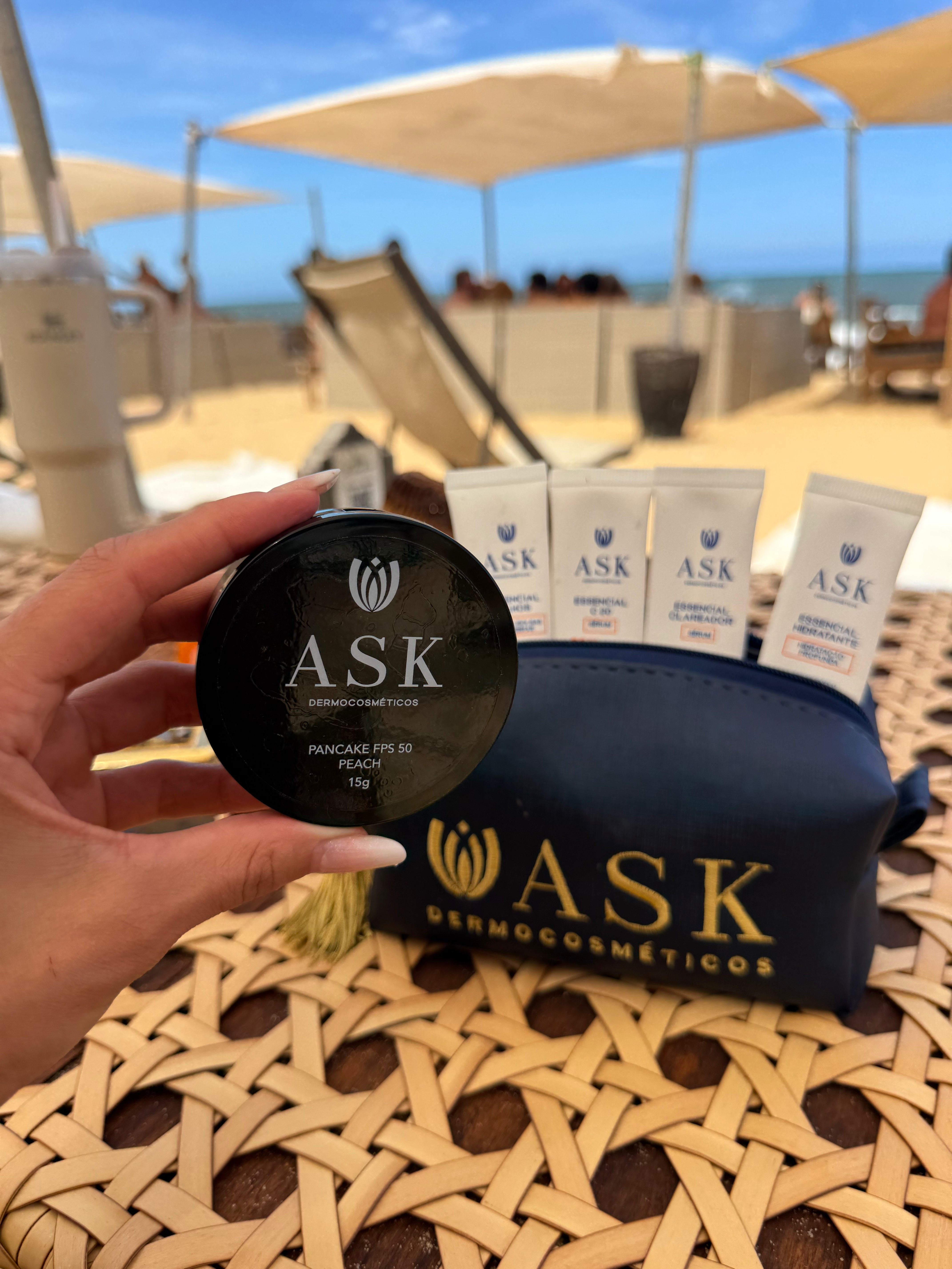 Pancake ASK Fps 50 Efeito Matte 15g