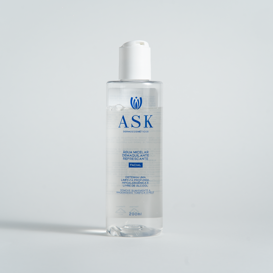 Água Micelar Facial ASK Demaquilante 200ml
